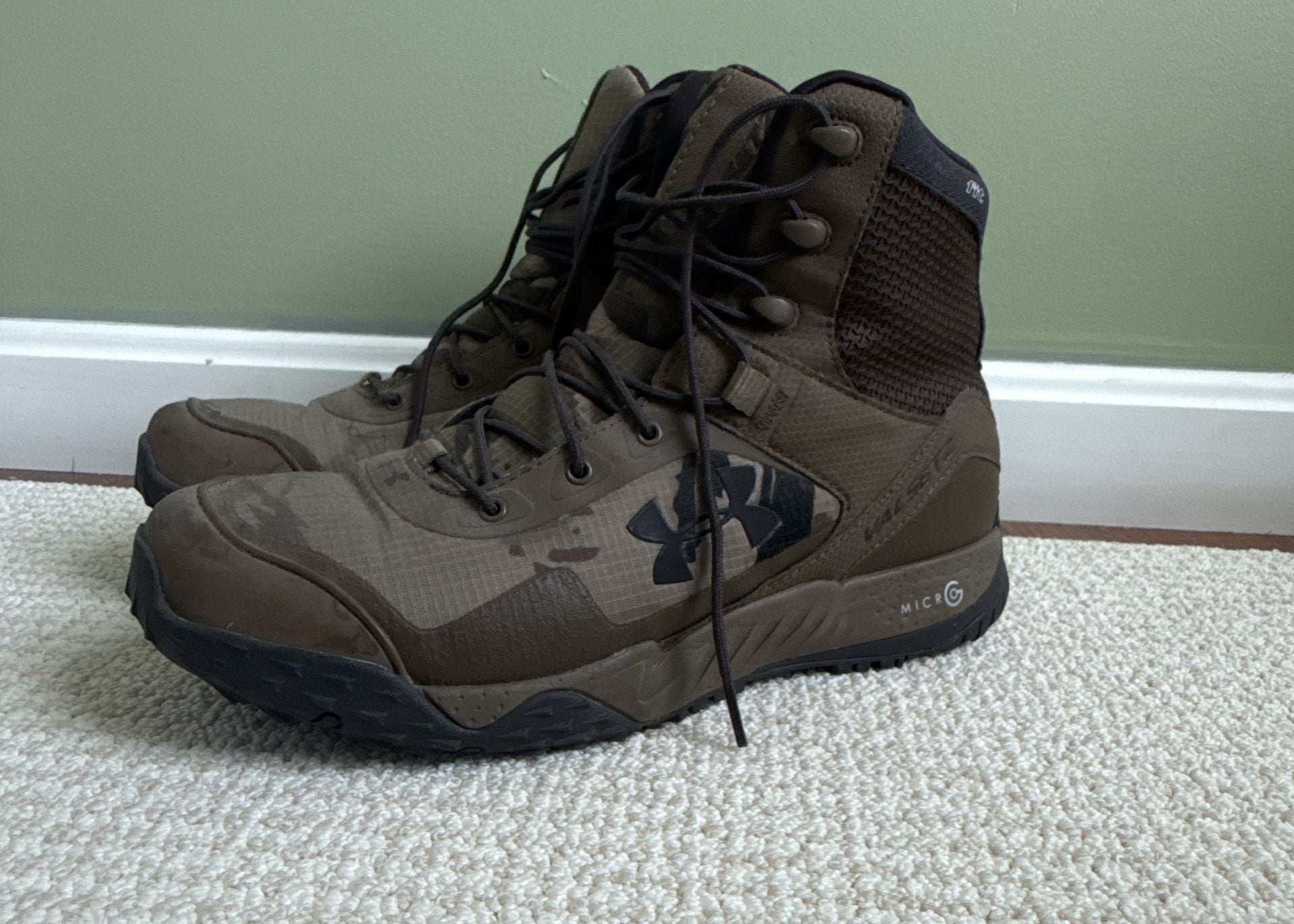 Under Armour Valsetz RTS Ridge Reaper Camo Barren Tactical Boots Size 10 5