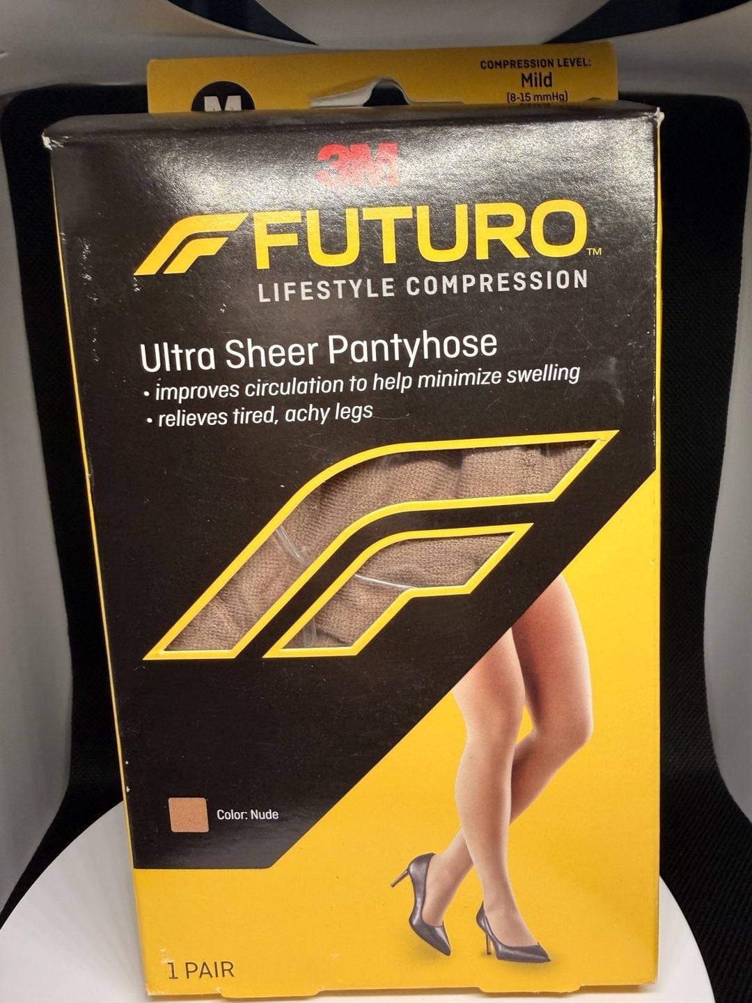 3M Futuro Lifestyle Compression Ultra Sheer Pantyhose Nude Medium Mild Compression 1 Pair 1