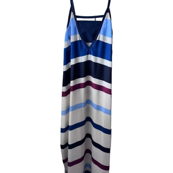 Flagpole Swim Multicolor Striped Maxi Dress Cover-Up Size XS