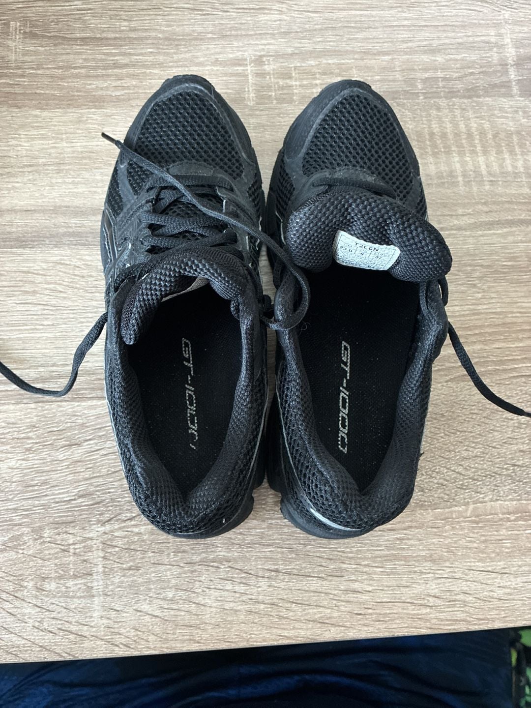 ASICS GT-1000 Black Running Shoes Sneakers T2L6N Size 6 US / 37 EURO 7