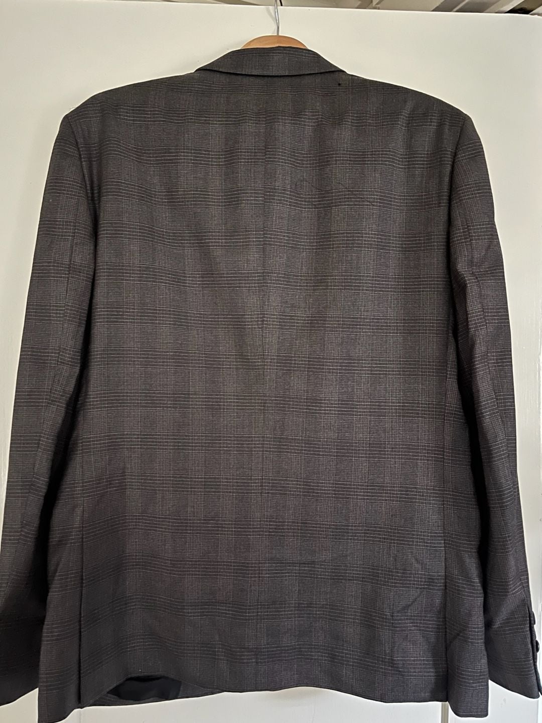 The Kooples Plaid Suit Jacket Gray Size FRENCH 54 4