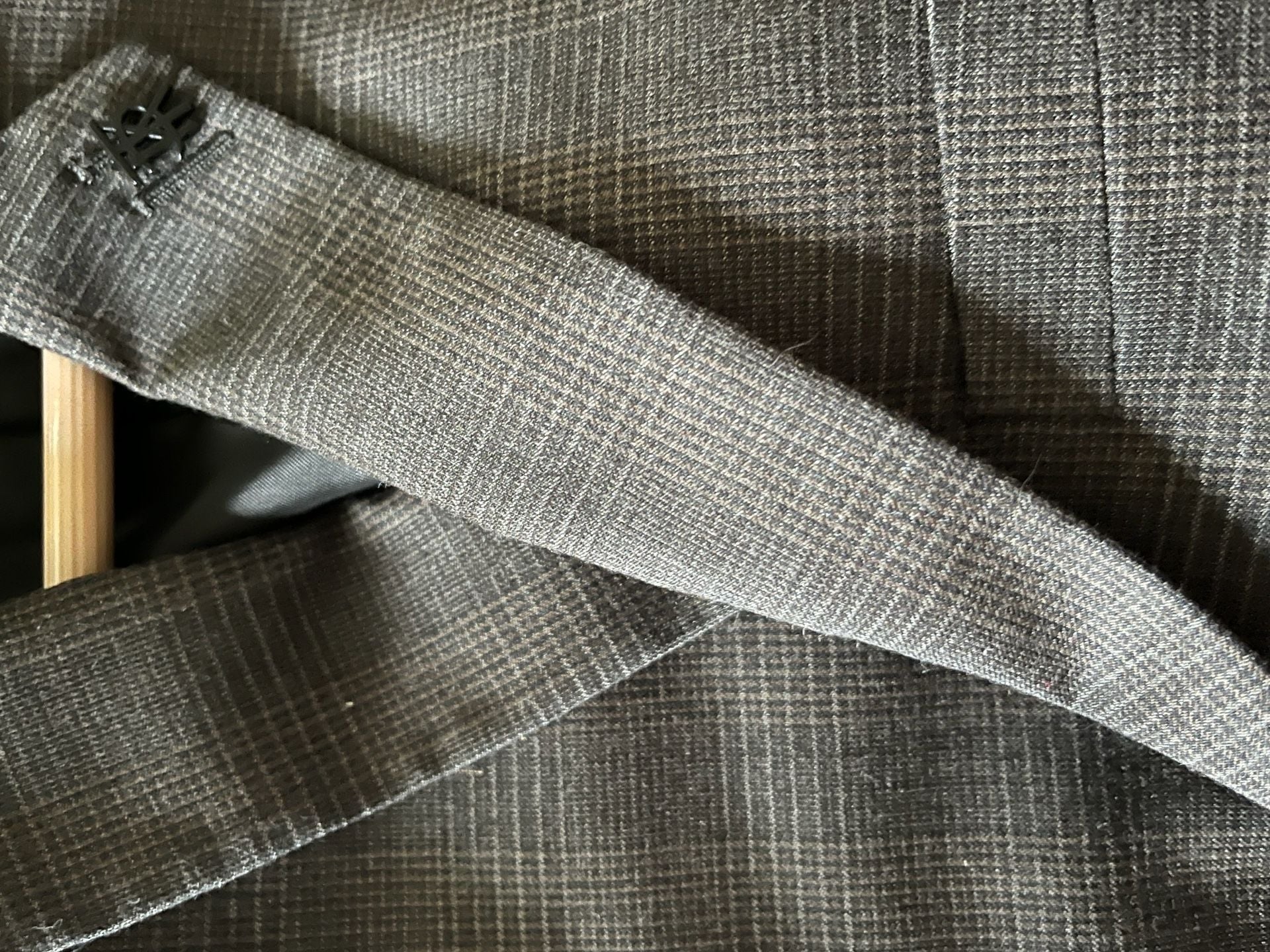 The Kooples Plaid Suit Jacket Gray Size FRENCH 54 11
