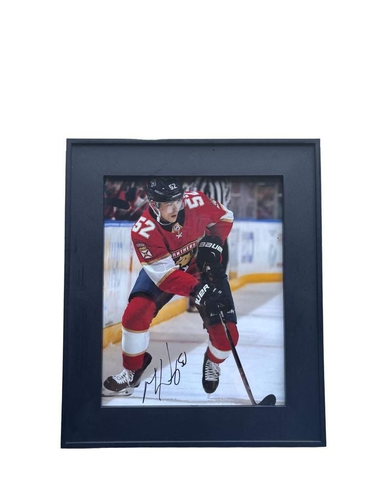 Mackenzie Weegar Florida Panthers Framed Autographed Photograph 1