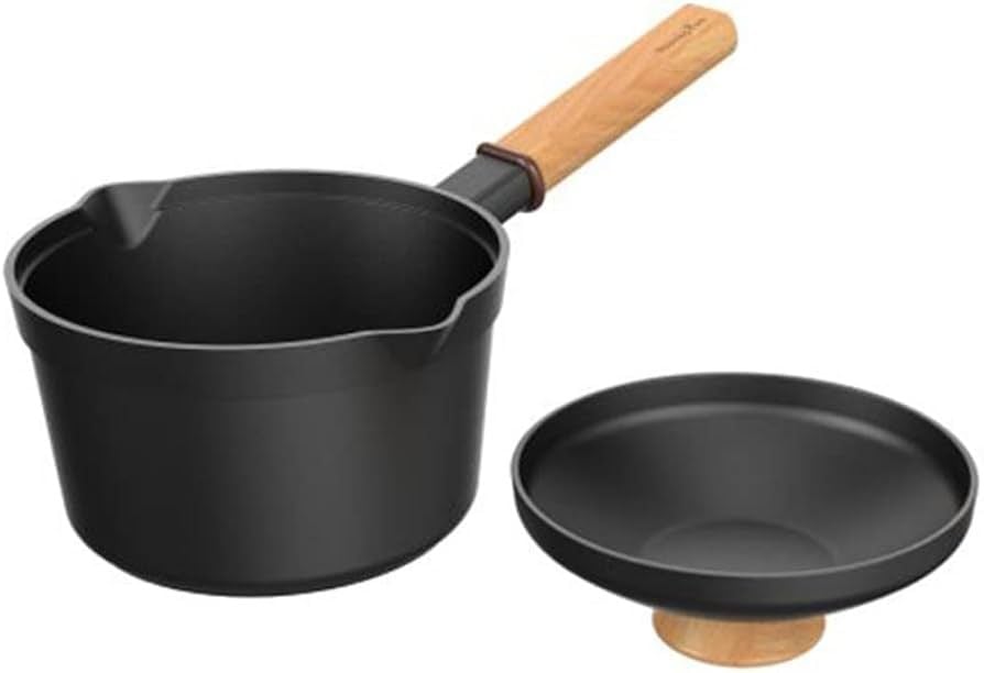 Tasteplus Non-Stick Milk Pan Saucepan with Lid and Wooden Handle 21