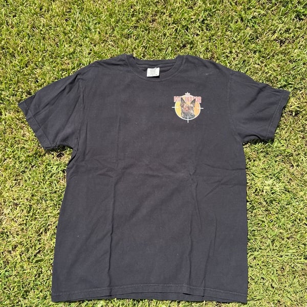 The Malinator Cybernetic Malinois Dog Graphic T-Shirt Black Size Large
