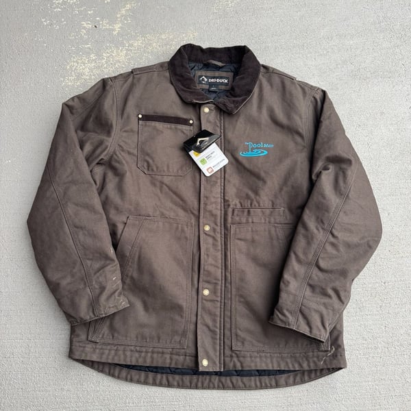 Dri Duck Rambler Boulder Cloth Canvas Work Jacket Brown Size L New With Tags