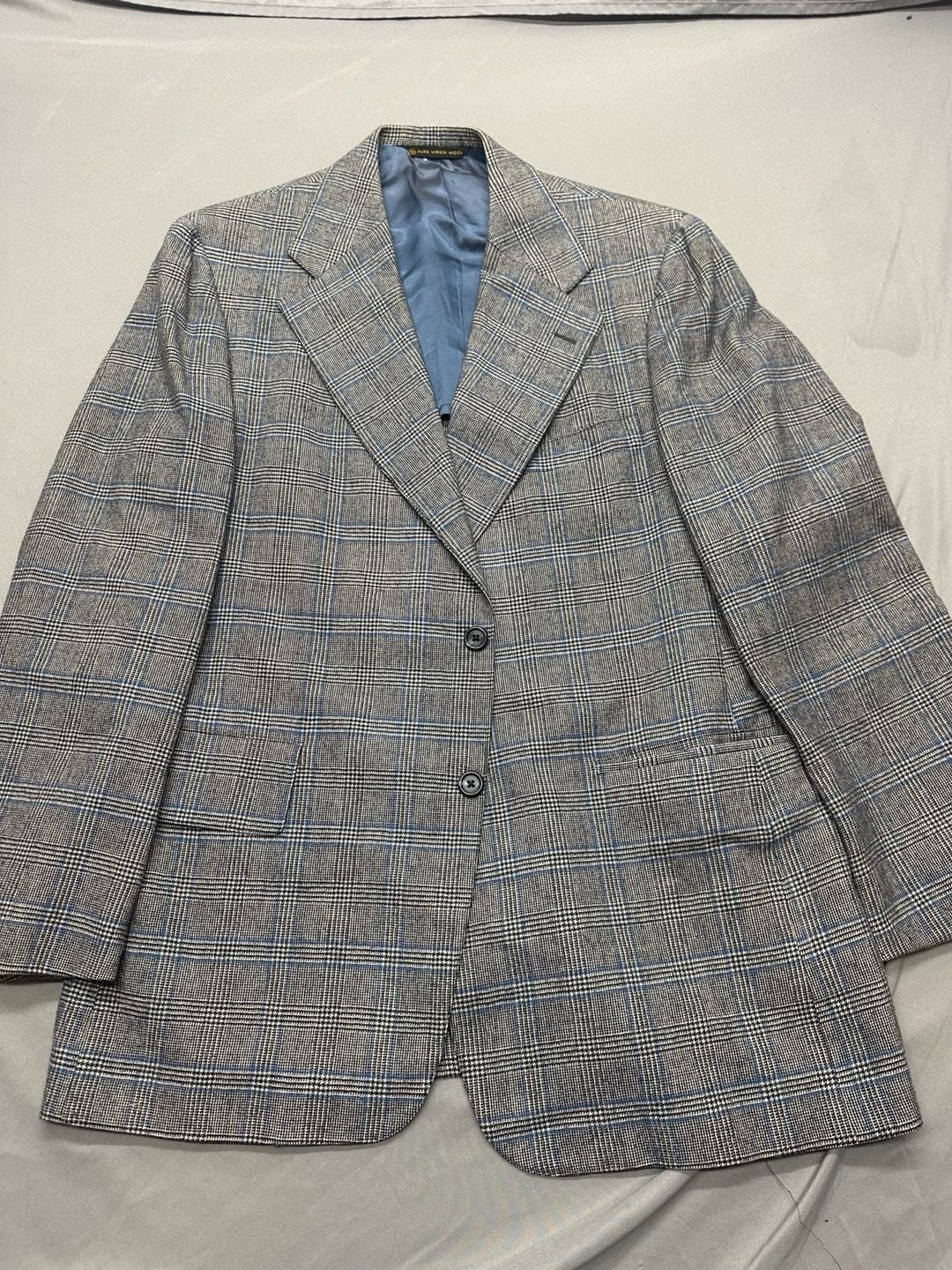 Hart Schaffner & Marx Aynsley Pure Virgin Wool Plaid Suit Jacket and Pants 1