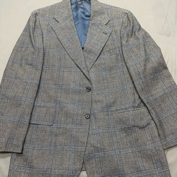 Hart Schaffner & Marx Aynsley Pure Virgin Wool Plaid Suit Jacket and Pants
