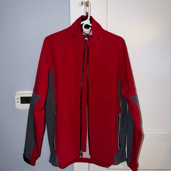 FootJoy Hydro Tour Rain Jacket 30523 Dark Red/Charcoal Medium