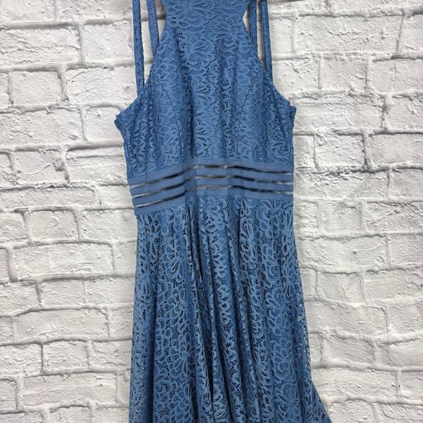 City Studios Lace High-Neck Mini Dress Size 9