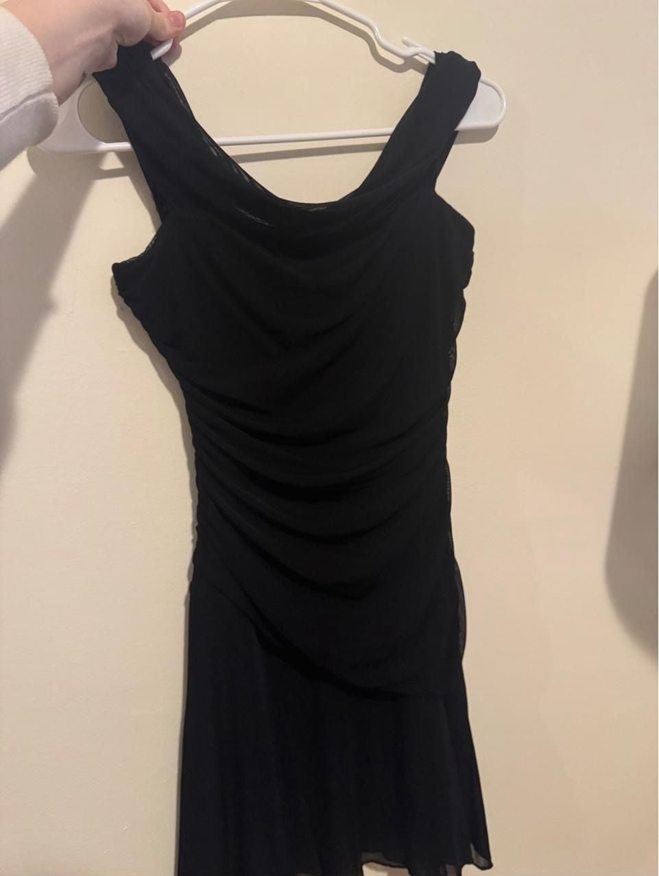 Miss Mia Black Ruched Off-The-Shoulder Mini Dress 7