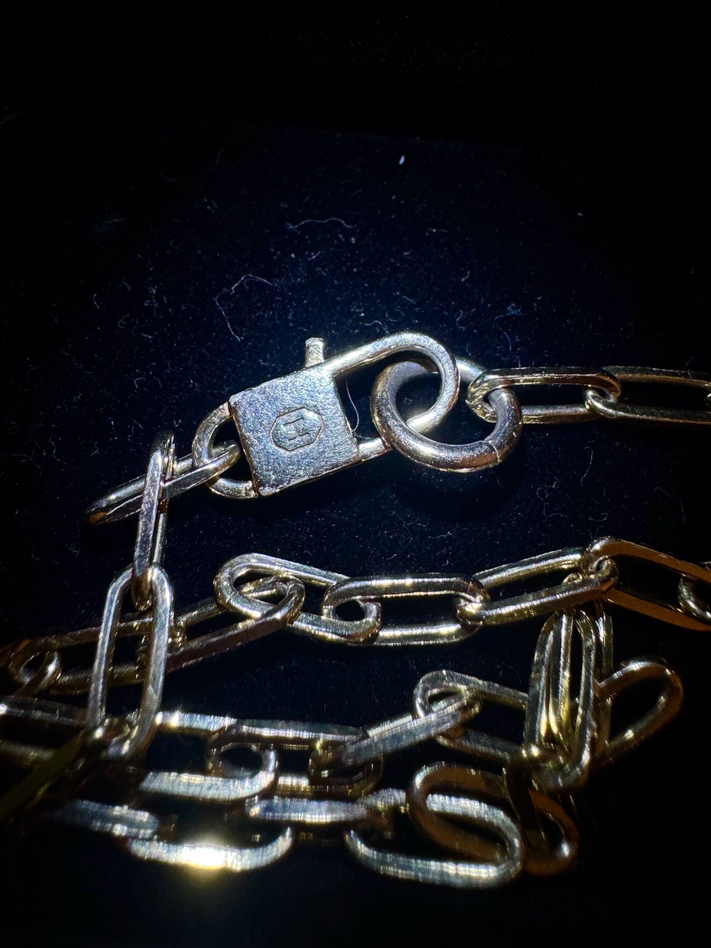 Gold Paperclip Link Chain Necklace 5