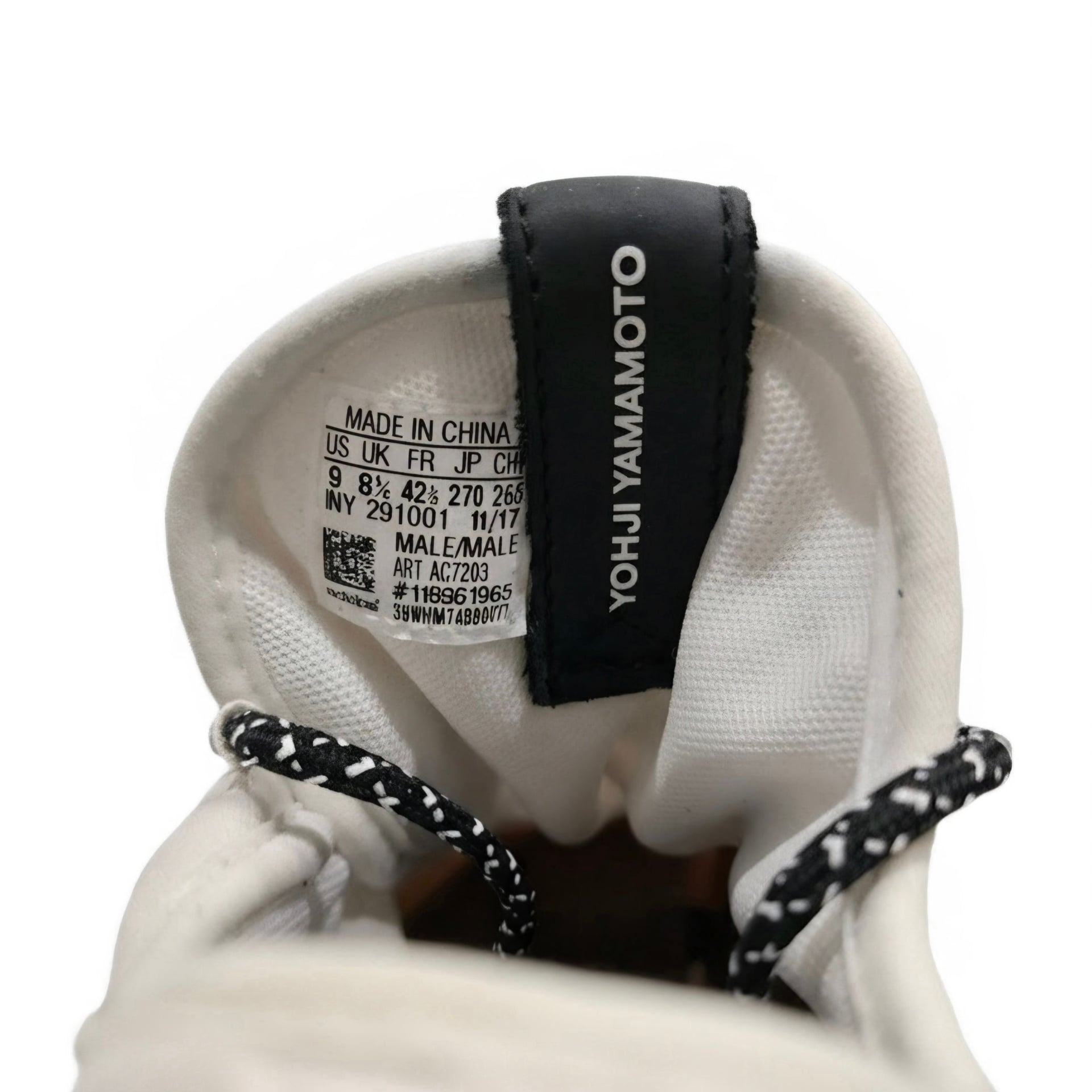 Adidas Y-3 Ayero White Black Sneakers AC7203 11
