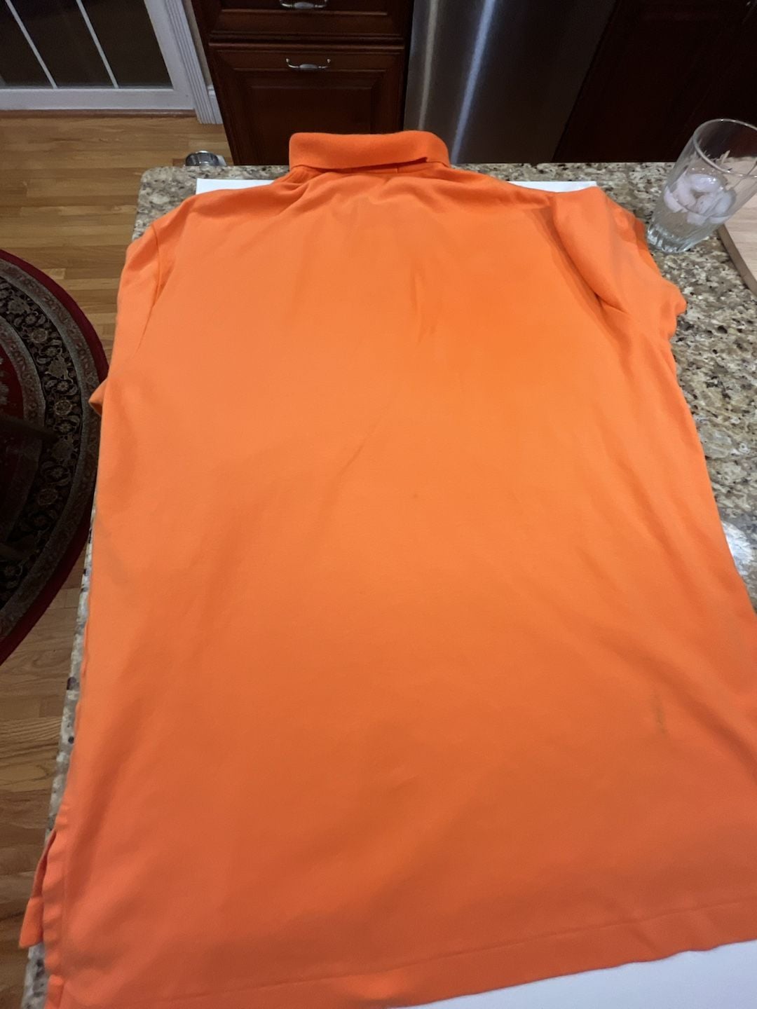 Polo Ralph Lauren Orange Cotton Short-Sleeve Polo Shirt Men's Size Large 5