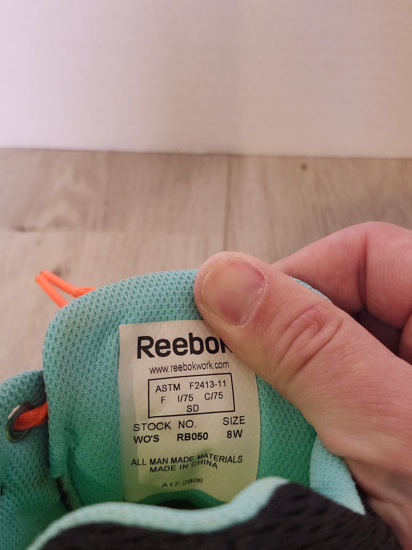 Reebok Sublite Work RB050 Women's Alloy Toe Work Sneakers Size 8W 5