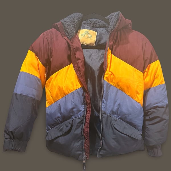 Vintage Design Youth 8 Thereabouts Colorblock Hooded Puffer Jacket