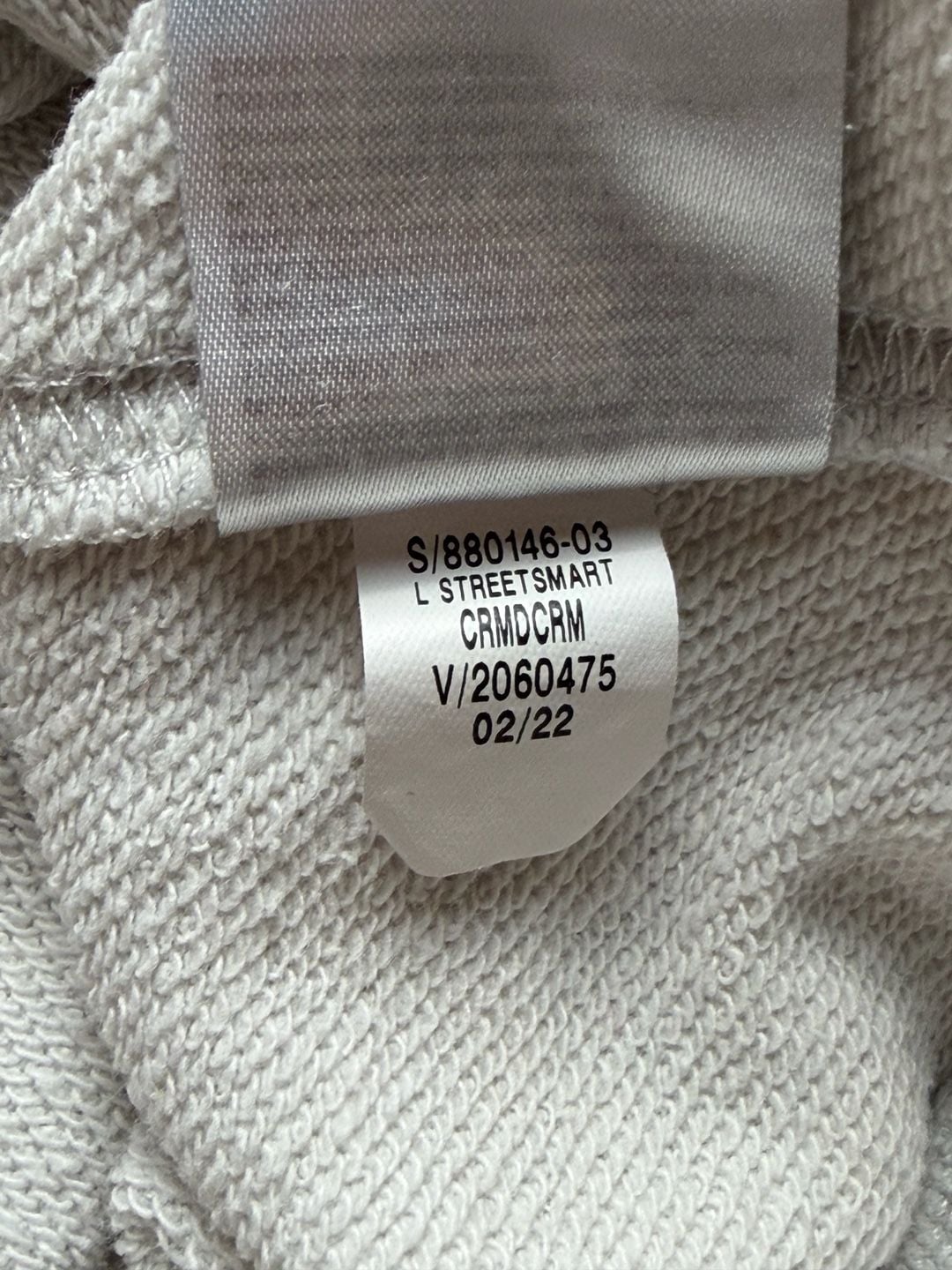 Old Navy Embroidered Hoodie, Size XL (14-16), Light Gray, Made in Cambodia, Tag You're It Collection 9