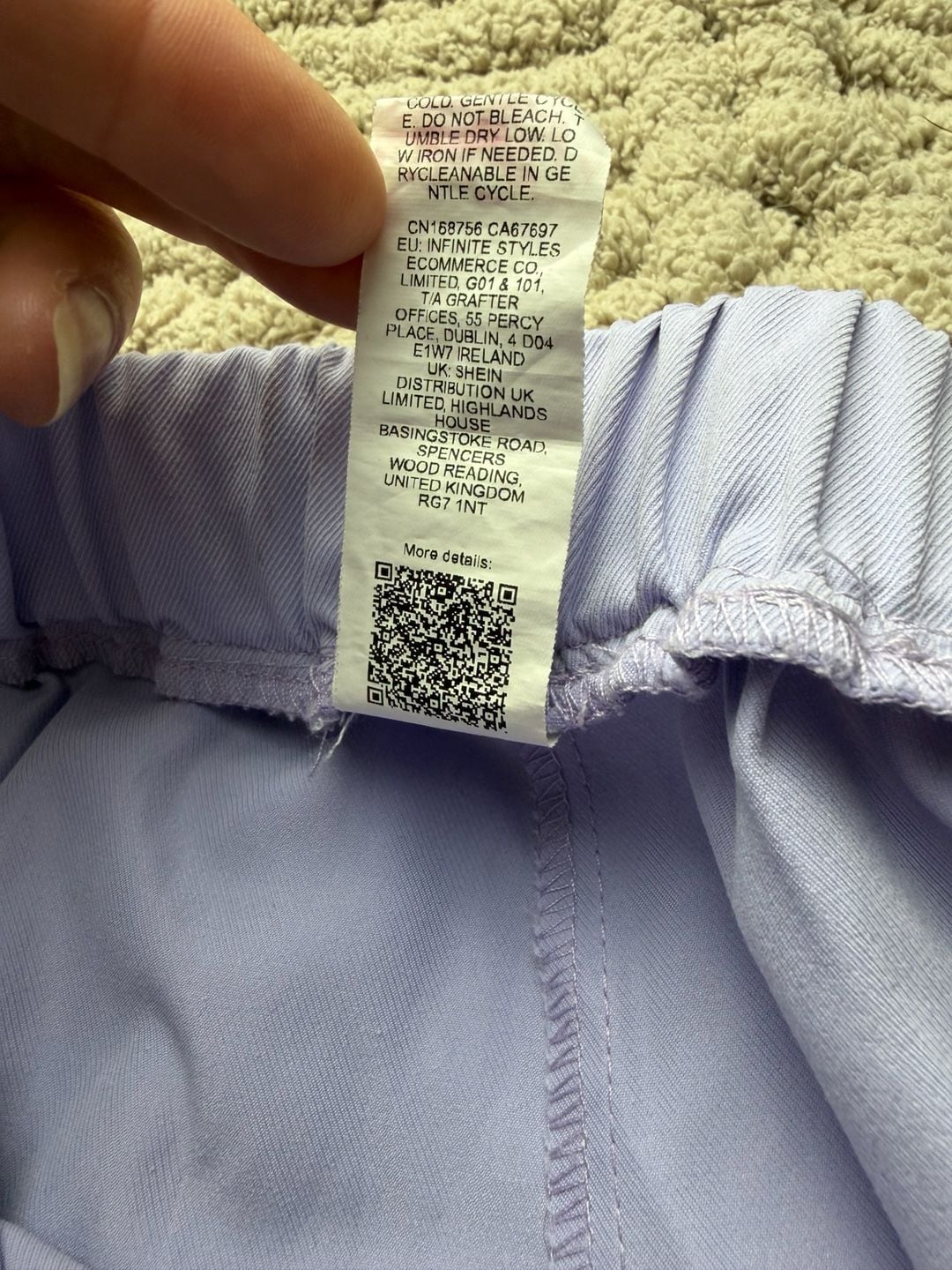 Shein Teen Lavender Cargo Pants Size 16Y 17