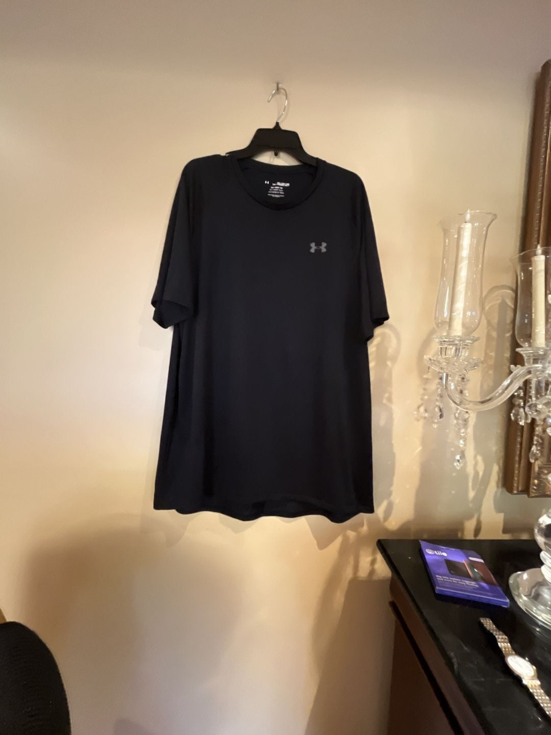 Under Armour Men's Black Tech Tee Short Sleeve T-Shirt Size 3XL Tall 2