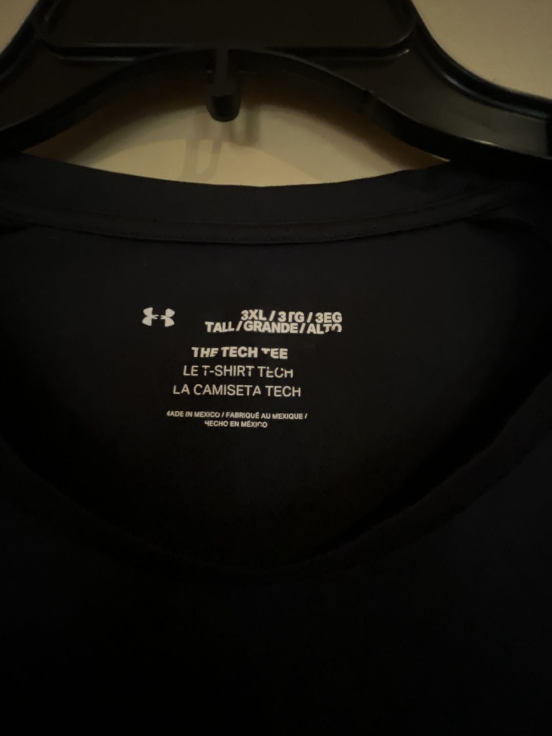 Under Armour Men's Black Tech Tee Short Sleeve T-Shirt Size 3XL Tall 4