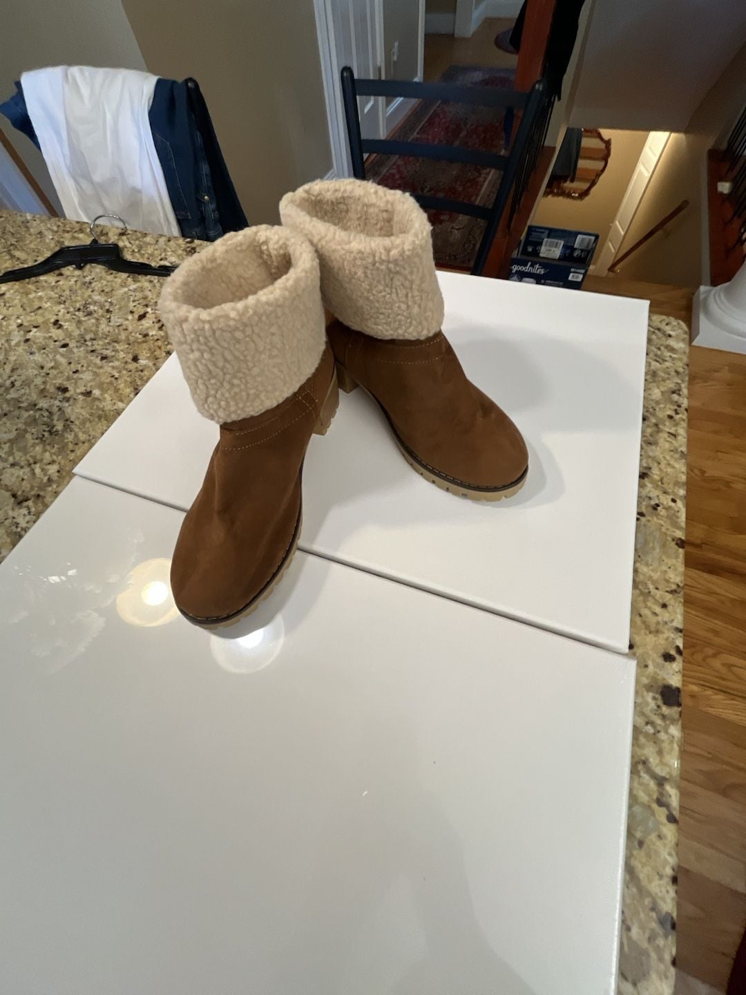 Dark Green Round Toe Block Heels Boots – ®, 2