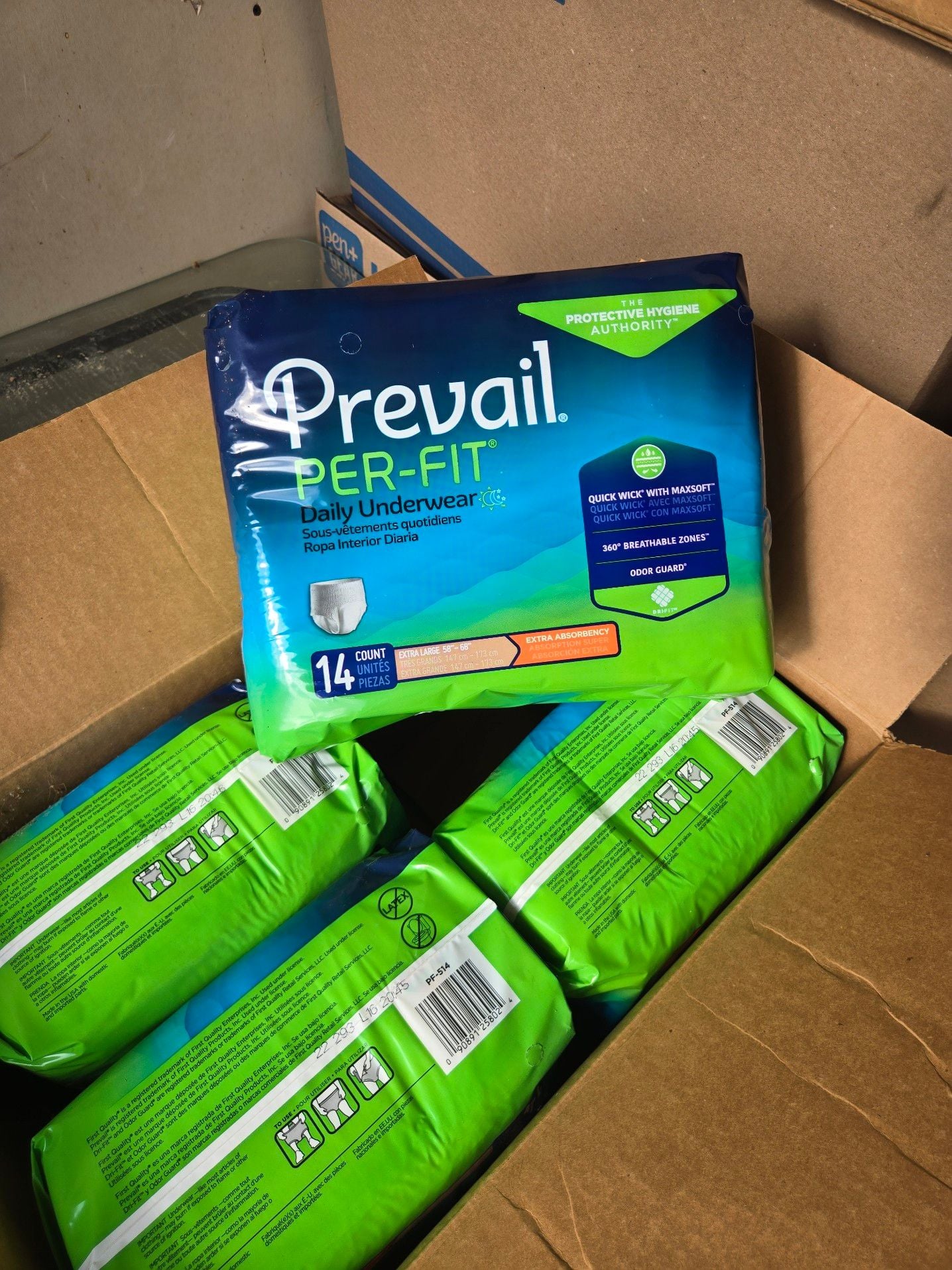 Prevail Per-Fit Daily Underwear Extra Large 14 Count 1