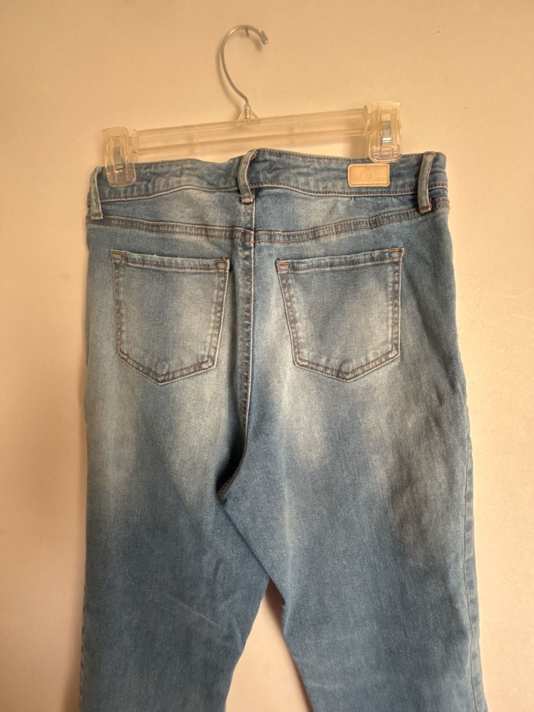 Sofia Jeans by Sofia Vergara Leslie Slim Straight Frayed Hem Jeans Sz 10 4