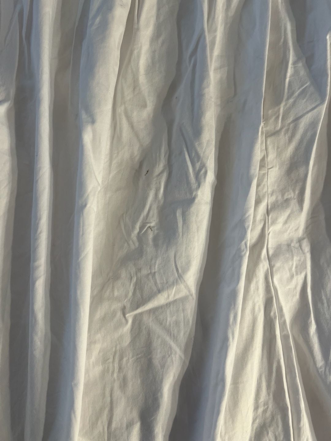 STAUD Jackson Midi Dress White Size 16 Poplin Pleated 4