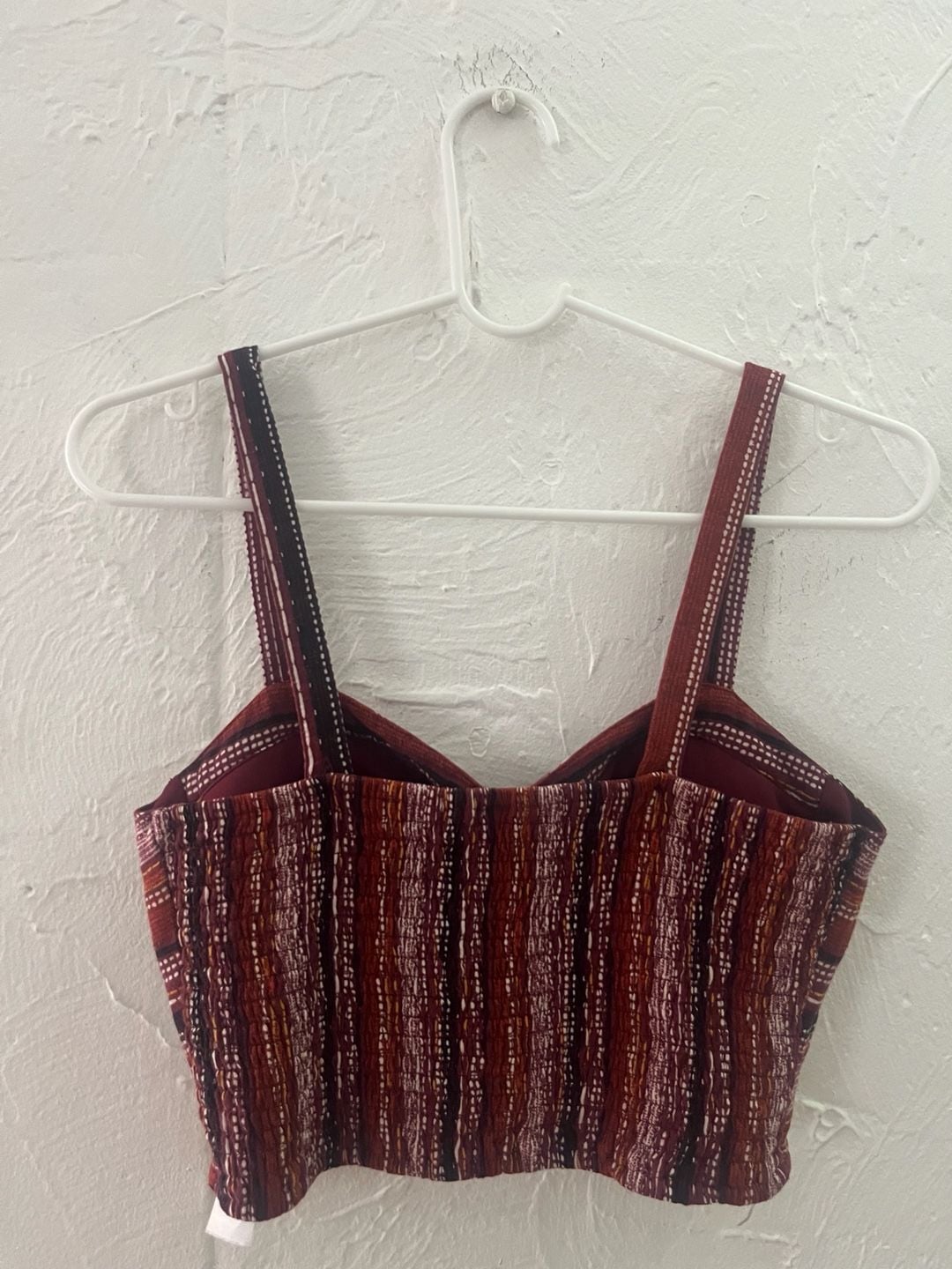 Striped Burgundy Women's Top 5