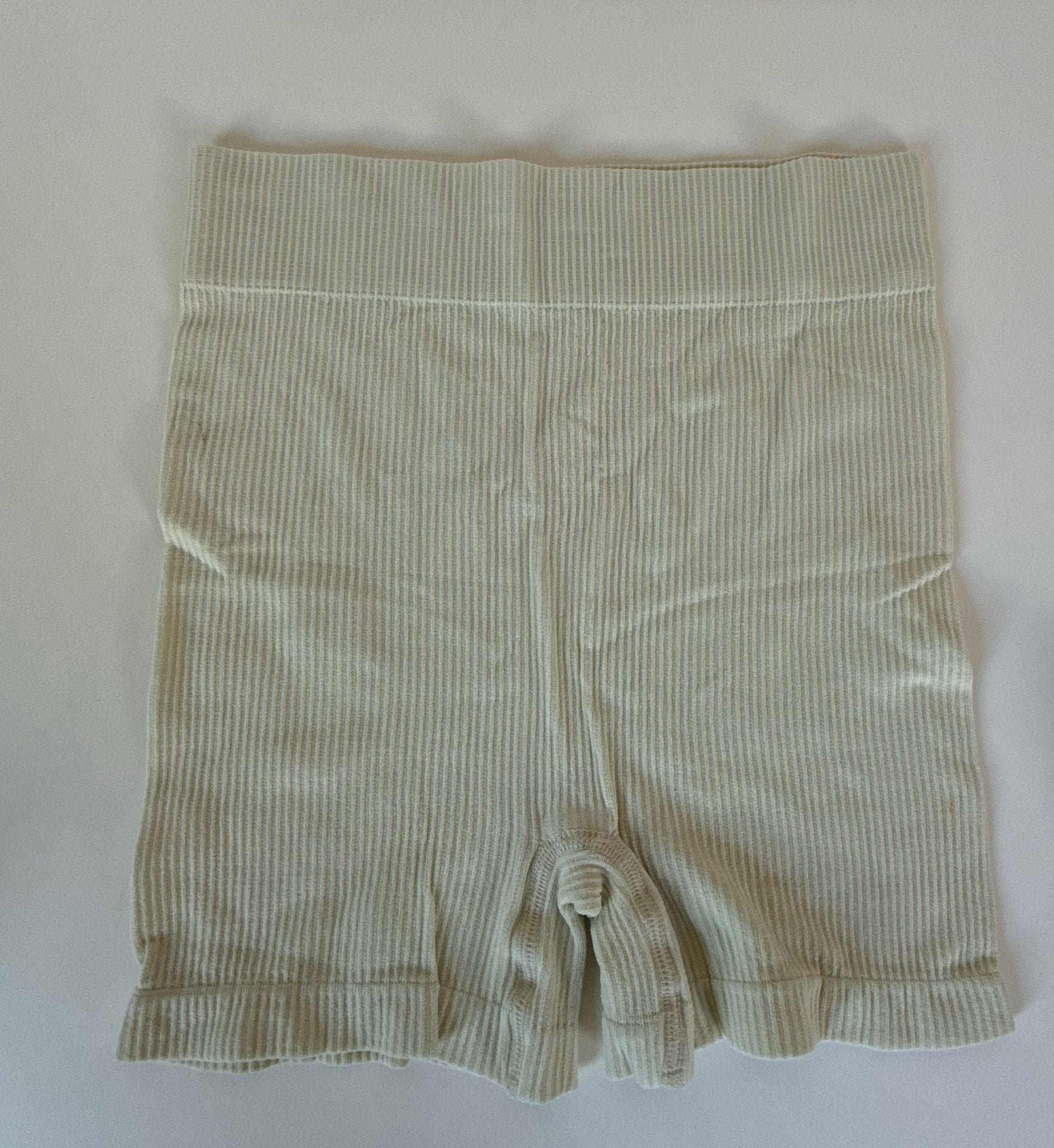 SKIMS Ribbed Boxer Shorts S/M Lot of 3 Dark Brown Cream Olive Green 6