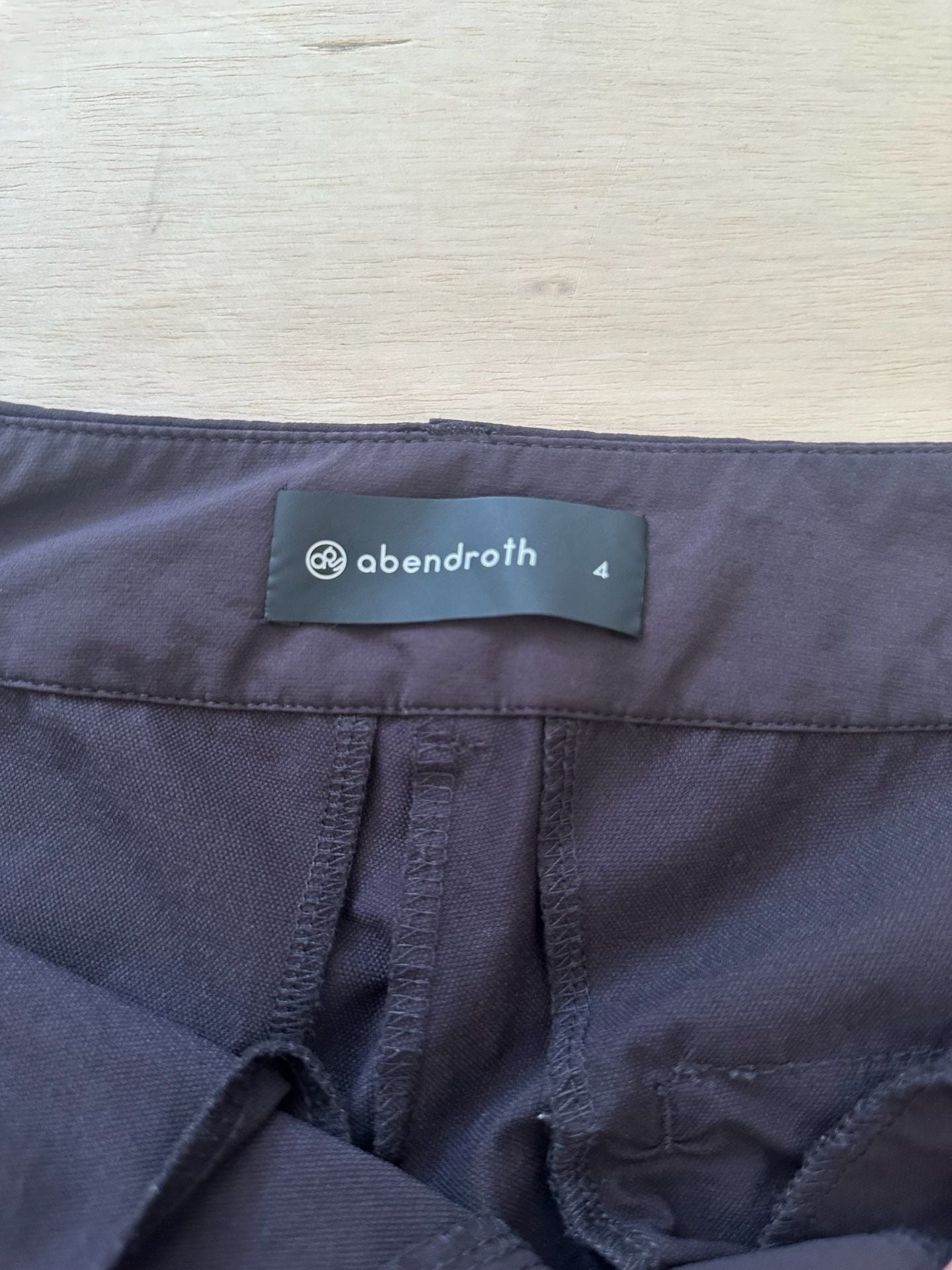 abendroth Women's Black Hiking Pants Size 4 - Missing Belt Loop 2