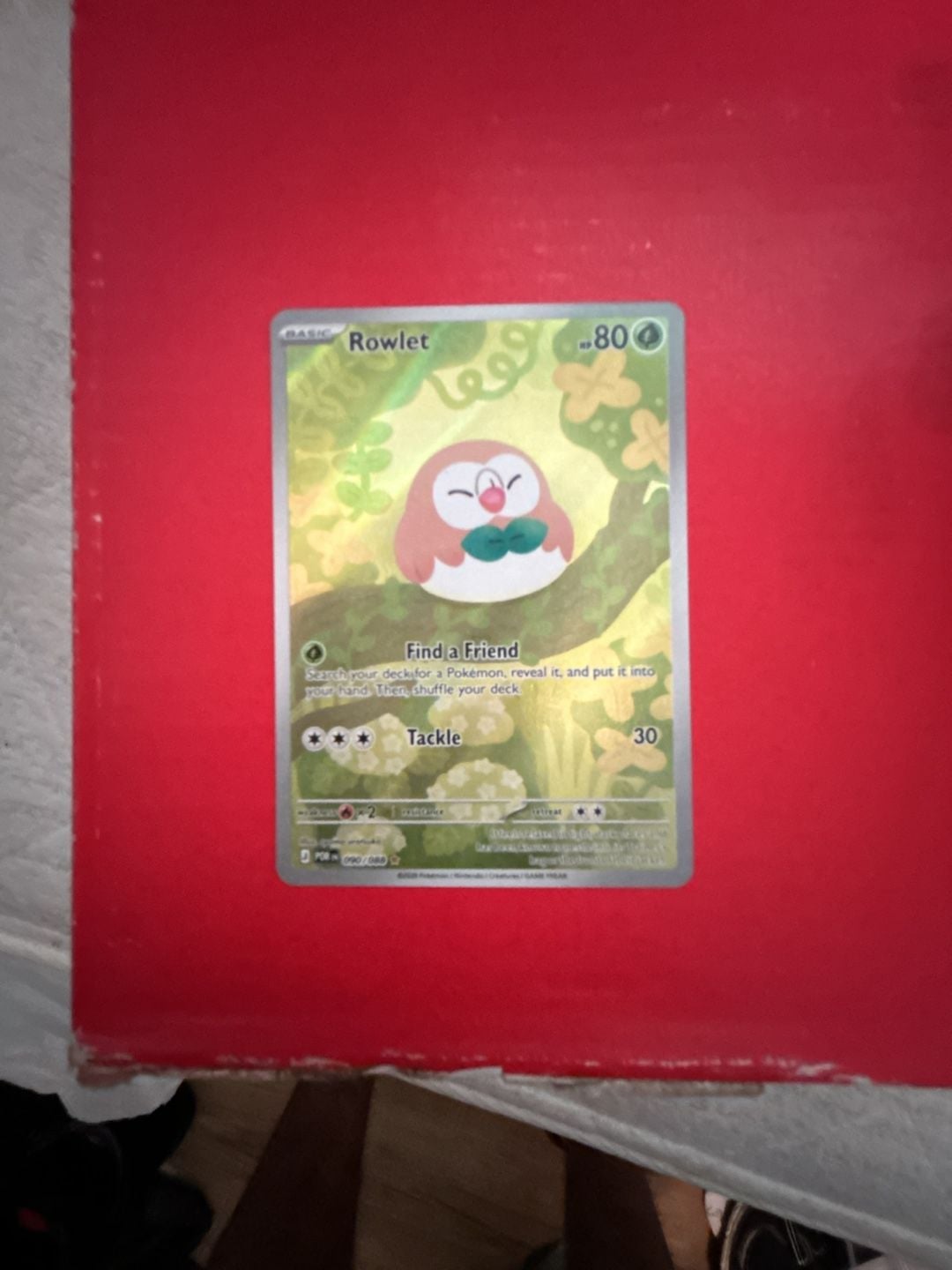 Pokemon Rowlet Illustration Rare 090/088 Perfect Order 1