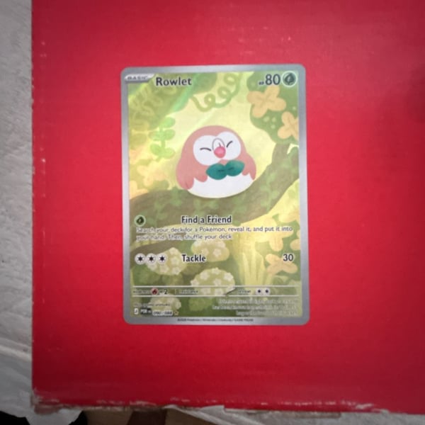 Pokemon Rowlet Illustration Rare 090/088 Perfect Order