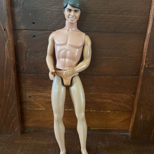 Vintage Mattel Live Action Ken Doll with Molded Hair