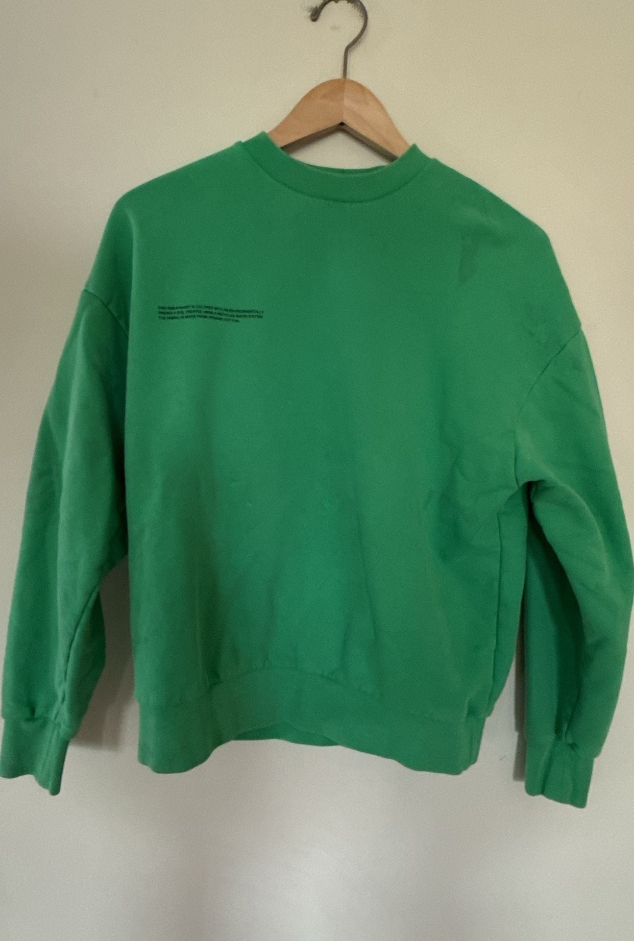 Pangaia Green Organic Cotton Crewneck Sweatshirt Size XS 2