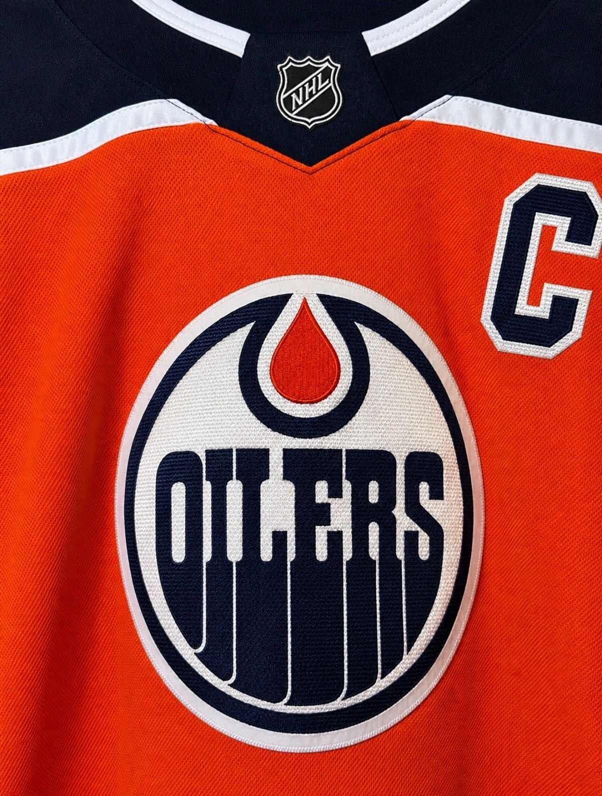 NHL Edmonton Oilers Connor McDavid #97 Orange Home Replica Hockey Jersey Size L/XL 5