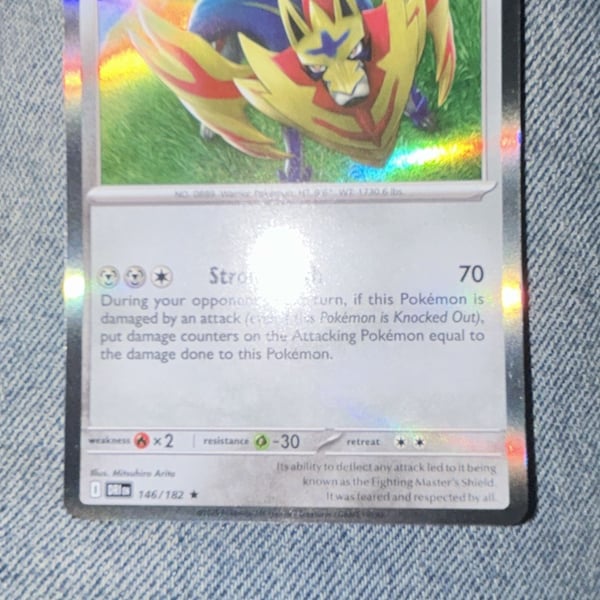 Pokémon TCG Zamazenta 146/182 Destined Rivals Holofoil