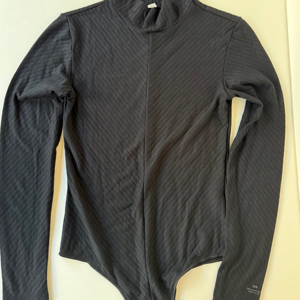 Alexander Wang x UNIQLO Heattech Extra Warm Mock Neck Bodysuit Black Size S