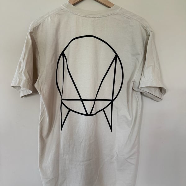 OWSLA Logo Embroidered Bone White Crew Neck T-Shirt