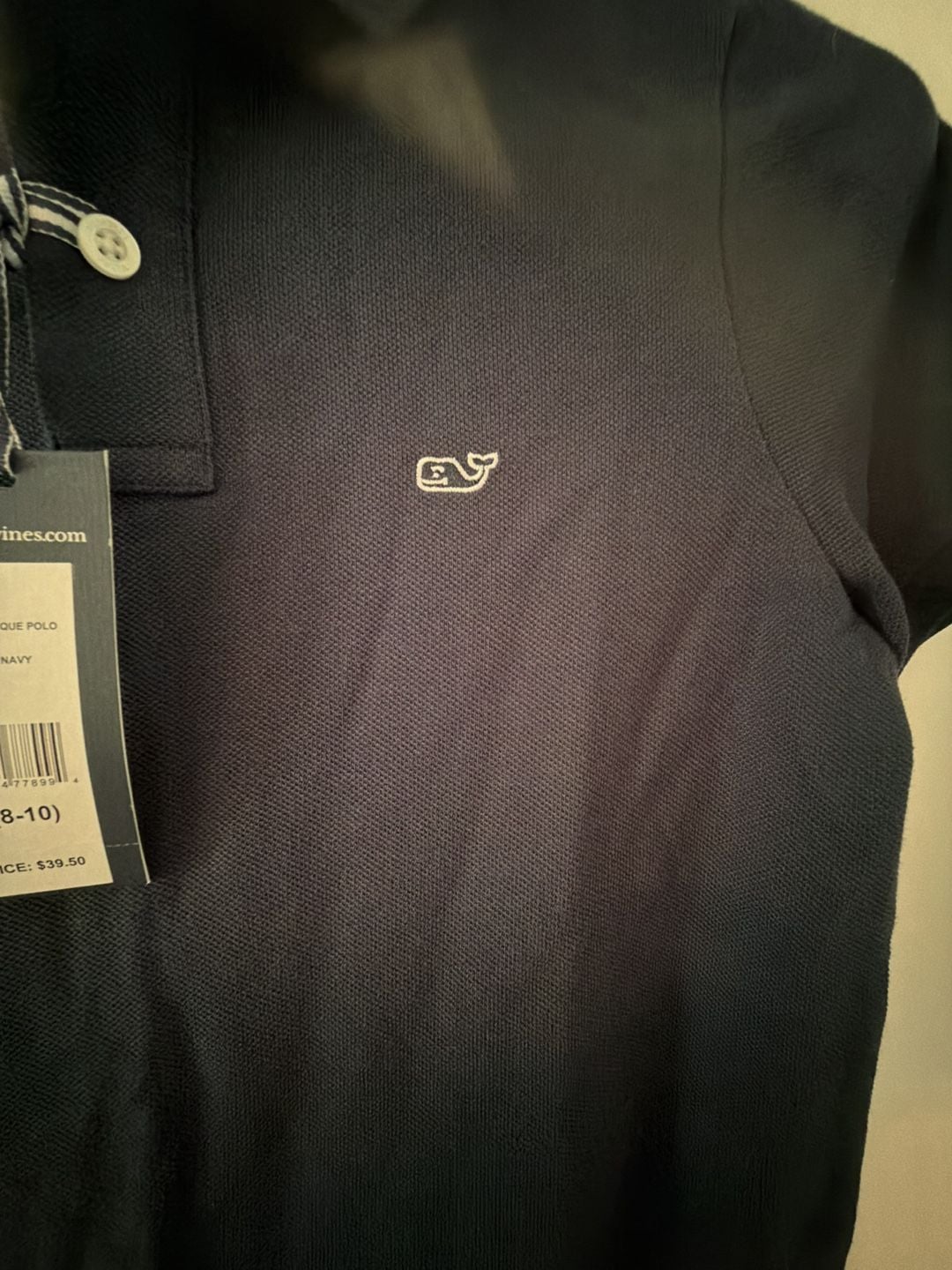 vineyard vines Classic Pique Polo Navy Size S (8-10) NWT 4