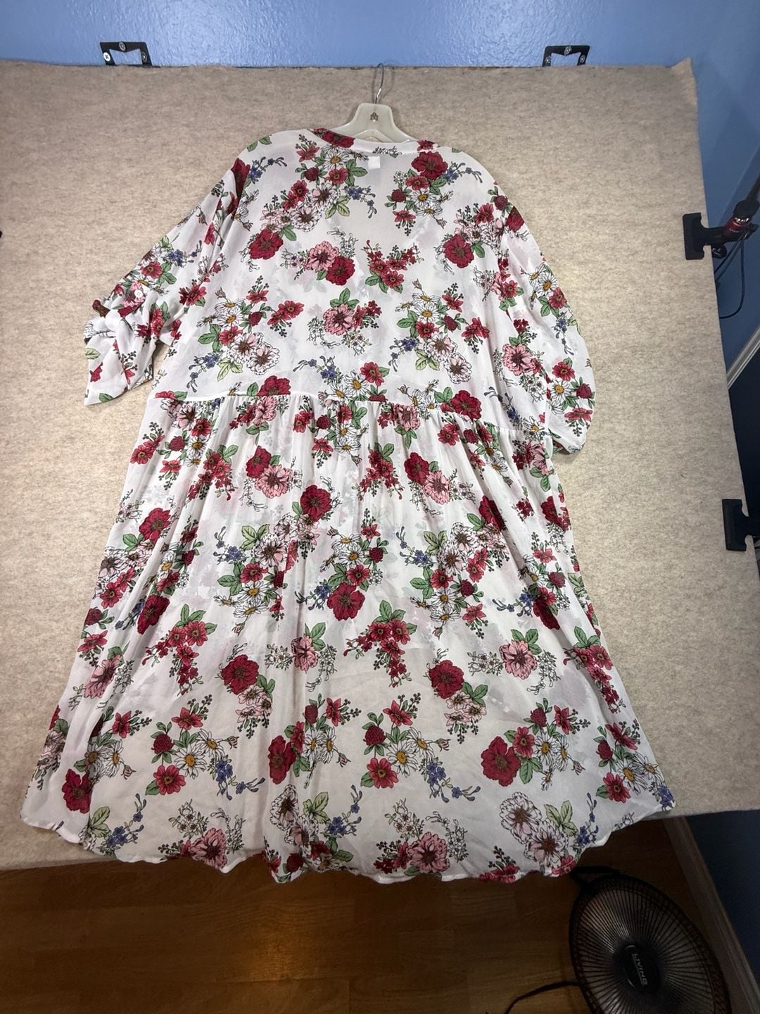 Torrid Women's Floral Print Chiffon Button-Front High-Low Blouse 14