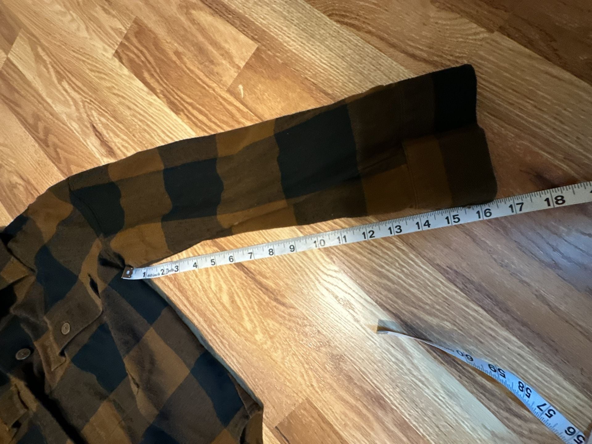 Banana Republic Brown and Black Buffalo Plaid Flannel Shirt Medium 12