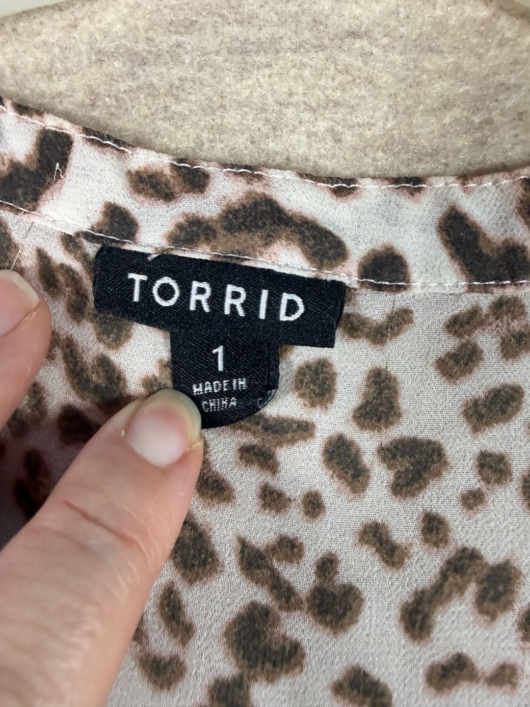 Torrid Lexie Babydoll Chiffon Tunic Top in Leopard Print 4