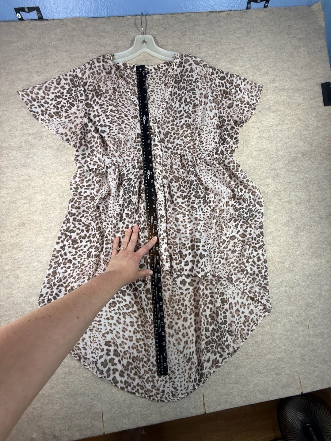 Torrid Lexie Babydoll Chiffon Tunic Top in Leopard Print 11