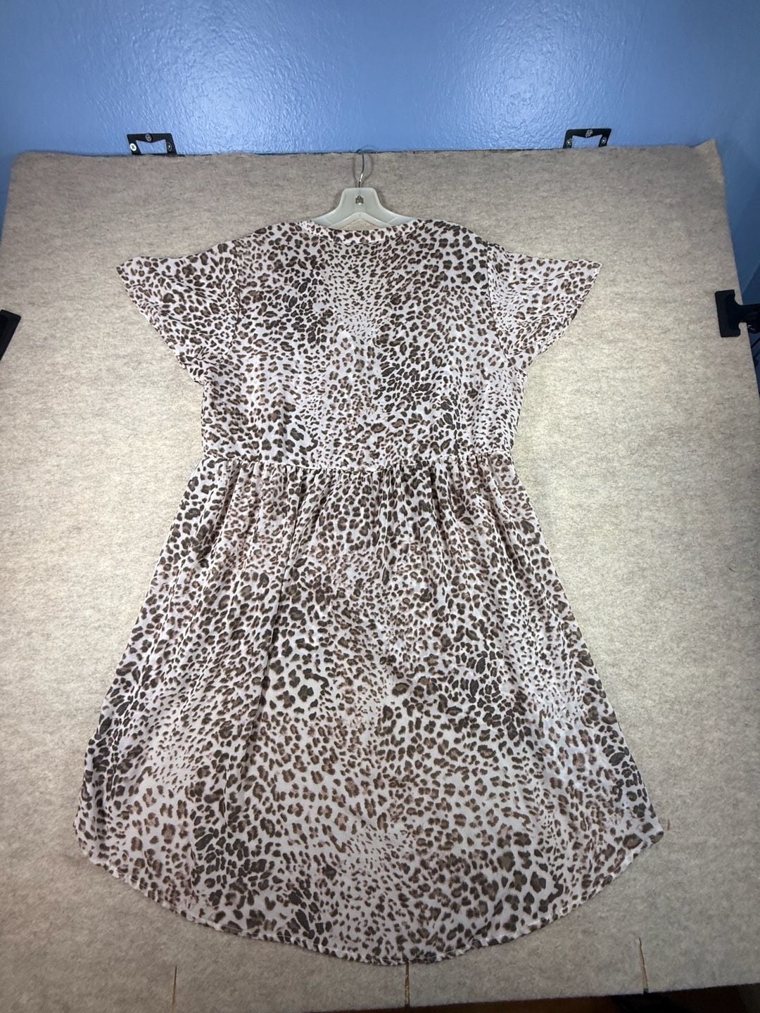 Torrid Lexie Babydoll Chiffon Tunic Top in Leopard Print 12