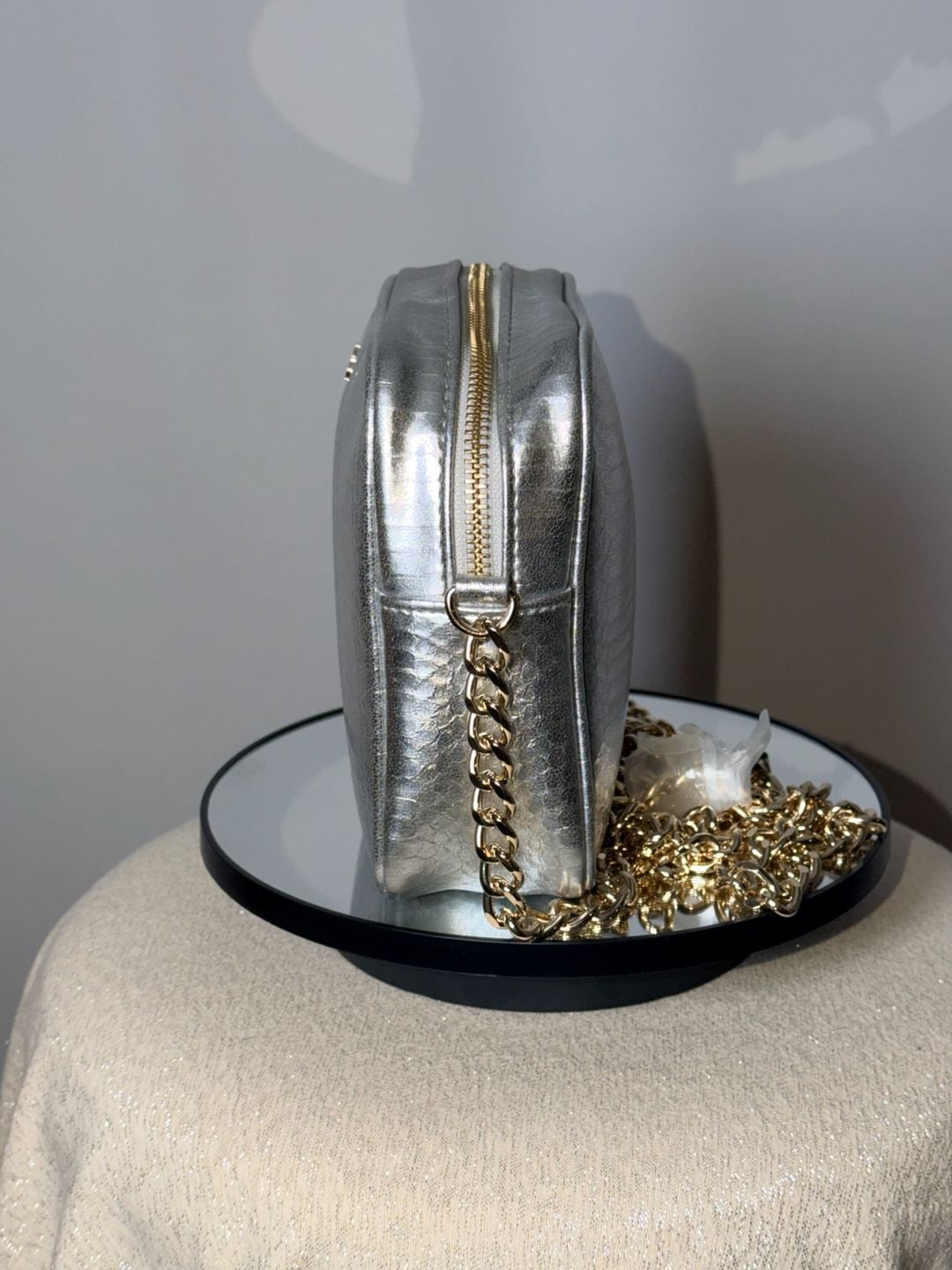 Victoria's Secret Silver Metallic 3