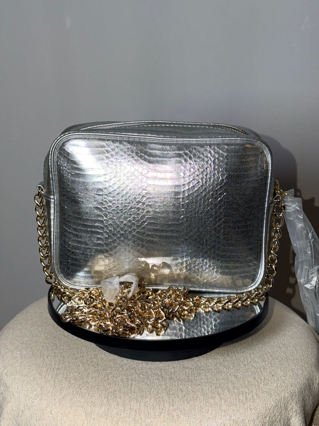 Victoria's Secret Silver Metallic 4