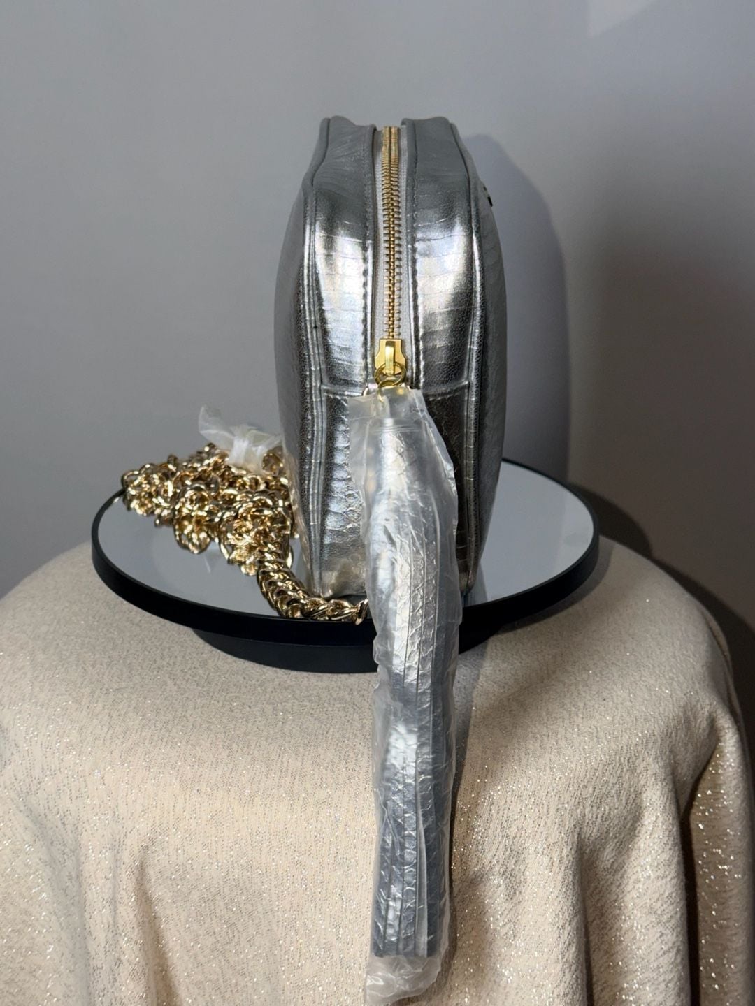Victoria's Secret Silver Metallic 5