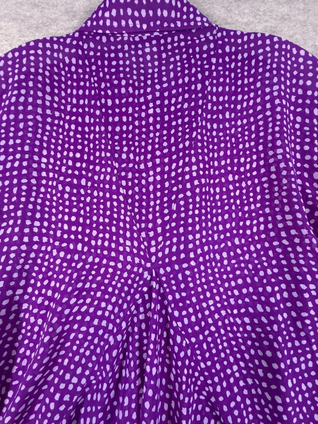 Torrid 0 purple Polka Dot Plus Size Blouses for Women XL 12