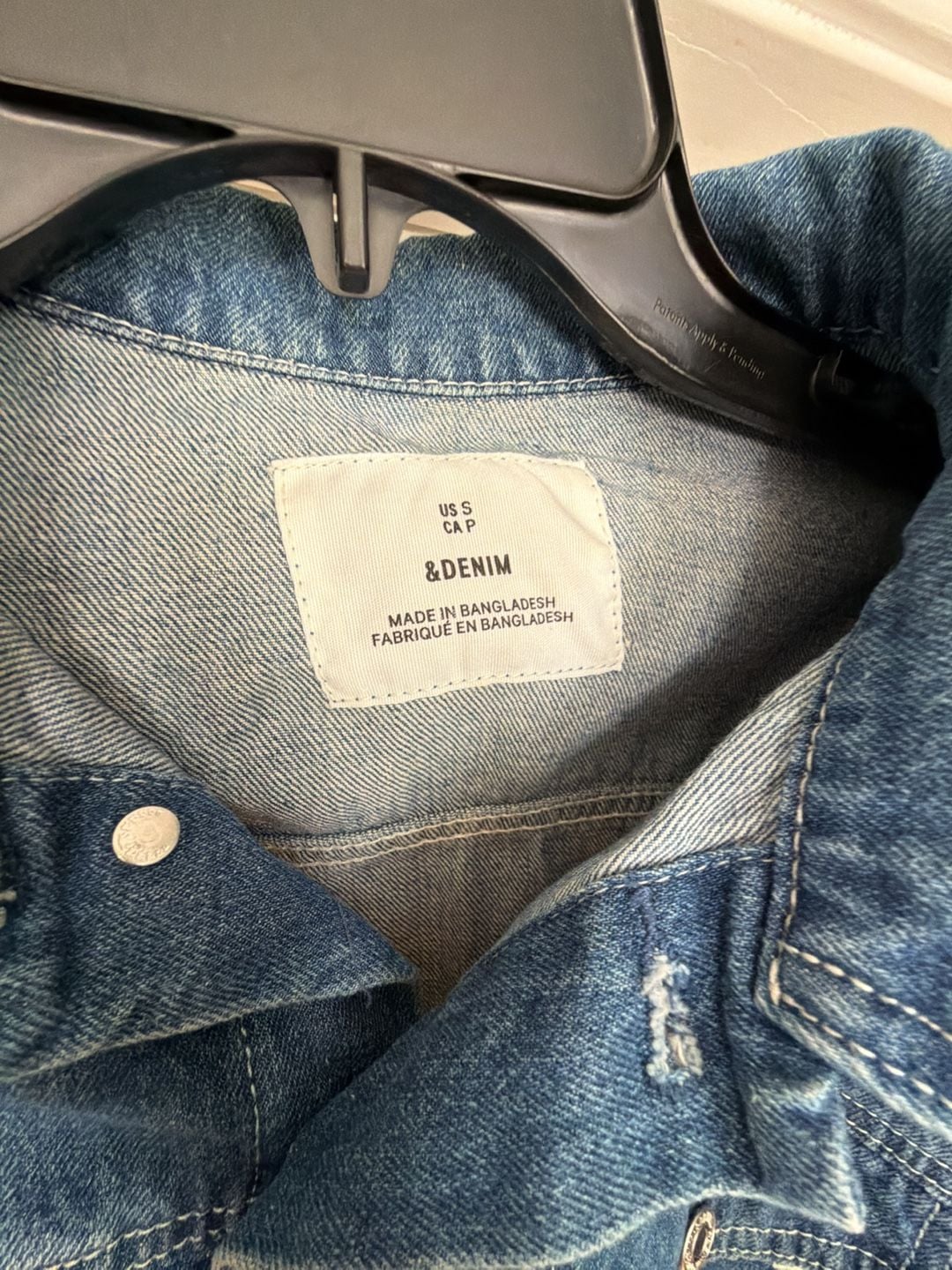H&M &DENIM Women's Blue Cropped jacket S 6